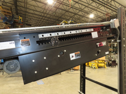 TGW CRUZ Incline Slider Bed 28" Belt Conveyor Variable Speed Drive 460V 17' 8"L