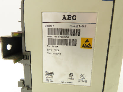 AEG PC-A984-145 Programmable CPU Control Input/Output 14 Card Rack