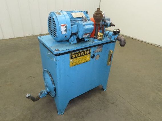 Continental PVR1-8B10-RM Hydraulic Power Unit 20 Gal 9 GPM 1000 PSI 5Hp 460V