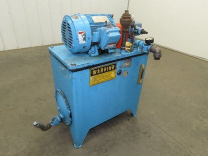 Continental PVR1-8B10-RM Hydraulic Power Unit 20 Gal 9 GPM 1000 PSI 5Hp 460V