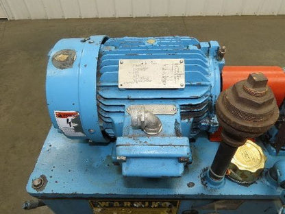 Continental PVR1-8B10-RM Hydraulic Power Unit 20 Gal 9 GPM 1000 PSI 5Hp 460V