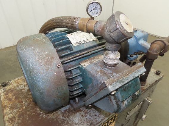 Continental PVR1-8B10-RM Hydraulic Power Unit 20 Gal 9 GPM 1000 PSI 3Hp 460V