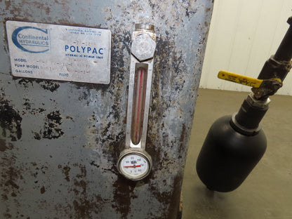 Continental PVR1-8B10-RM Hydraulic Power Unit 20 Gal 9 GPM 1000 PSI 3Hp 460V