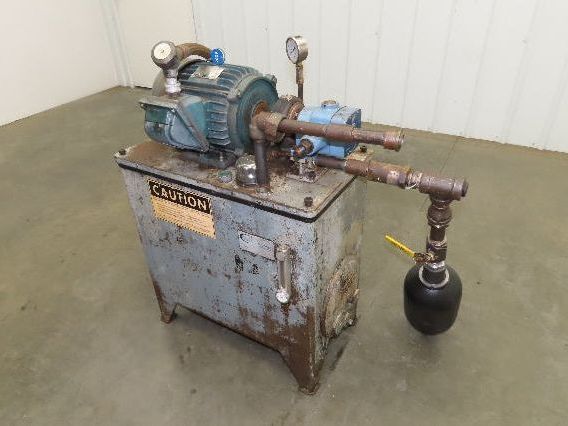 Continental PVR1-8B10-RM Hydraulic Power Unit 20 Gal 9 GPM 1000 PSI 3Hp 460V