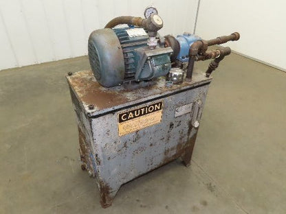 Continental PVR1-8B10-RM Hydraulic Power Unit 20 Gal 9 GPM 1000 PSI 3Hp 460V
