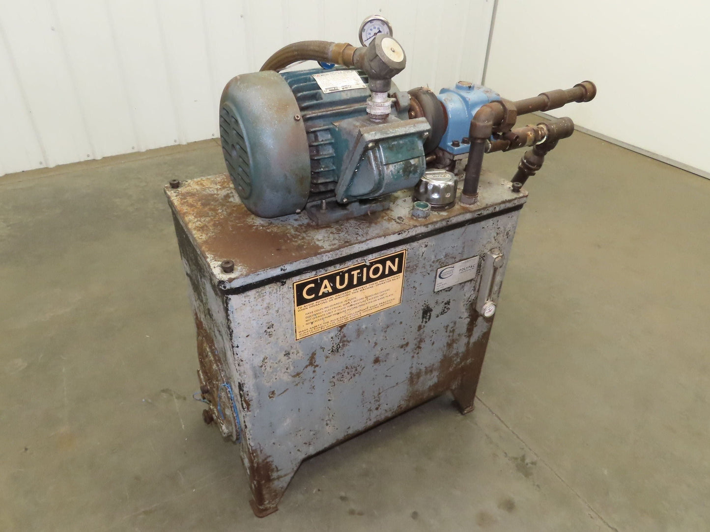 Continental PVR1-8B10-RM Hydraulic Power Unit 20 Gal 9 GPM 1000 PSI 3Hp 460V