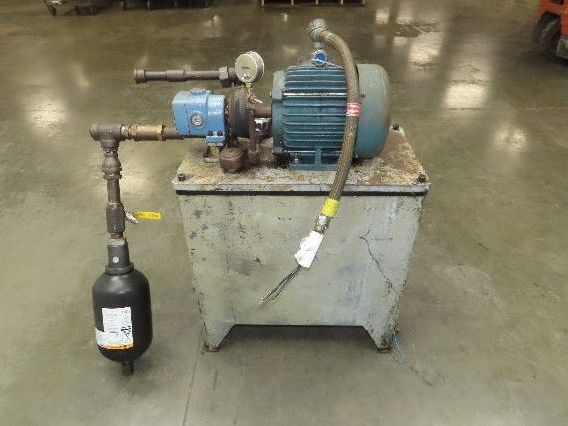 Continental PVR1-8B10-RM Hydraulic Power Unit 20 Gal 9 GPM 1000 PSI 3Hp 460V