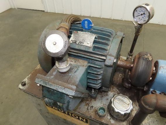 Continental PVR1-8B10-RM Hydraulic Power Unit 20 Gal 9 GPM 1000 PSI 3Hp 460V