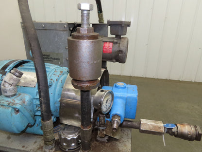 Continental PVR1 Hydraulic Power Unit 20 Gal 9gpm 1000psi 3Hp 460V w/Oil Cooler