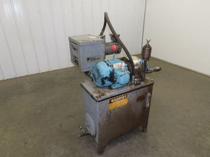 Continental PVR1 Hydraulic Power Unit 20 Gal 9gpm 1000psi 3Hp 460V w/Oil Cooler