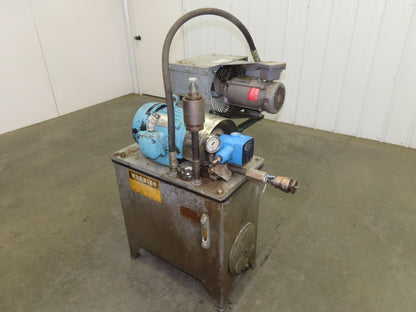 Continental PVR1 Hydraulic Power Unit 20 Gal 9gpm 1000psi 3Hp 460V w/Oil Cooler