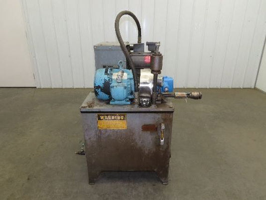 Continental PVR1 Hydraulic Power Unit 20 Gal 9gpm 1000psi 3Hp 460V w/Oil Cooler