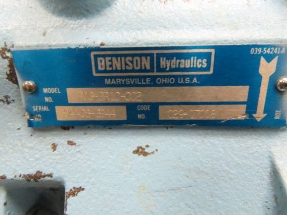 Herion Hydraulic Power Unit 10Hp 120 Gal 4500 PSI Denison Pump PV6-2R1C-C02