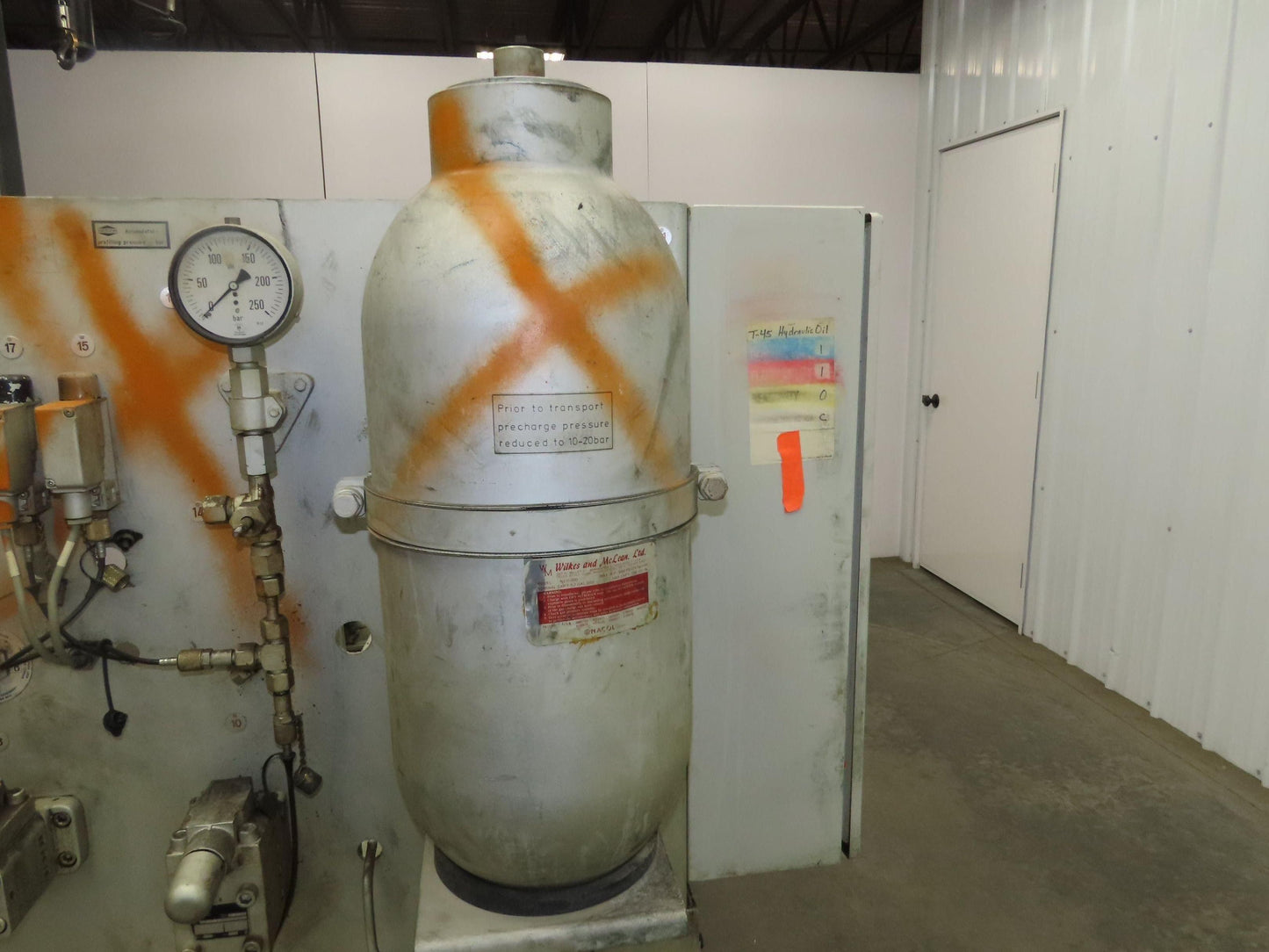 Herion Hydraulic Power Unit 10Hp 120 Gal 4500 PSI Denison Pump PV6-2R1C-C02