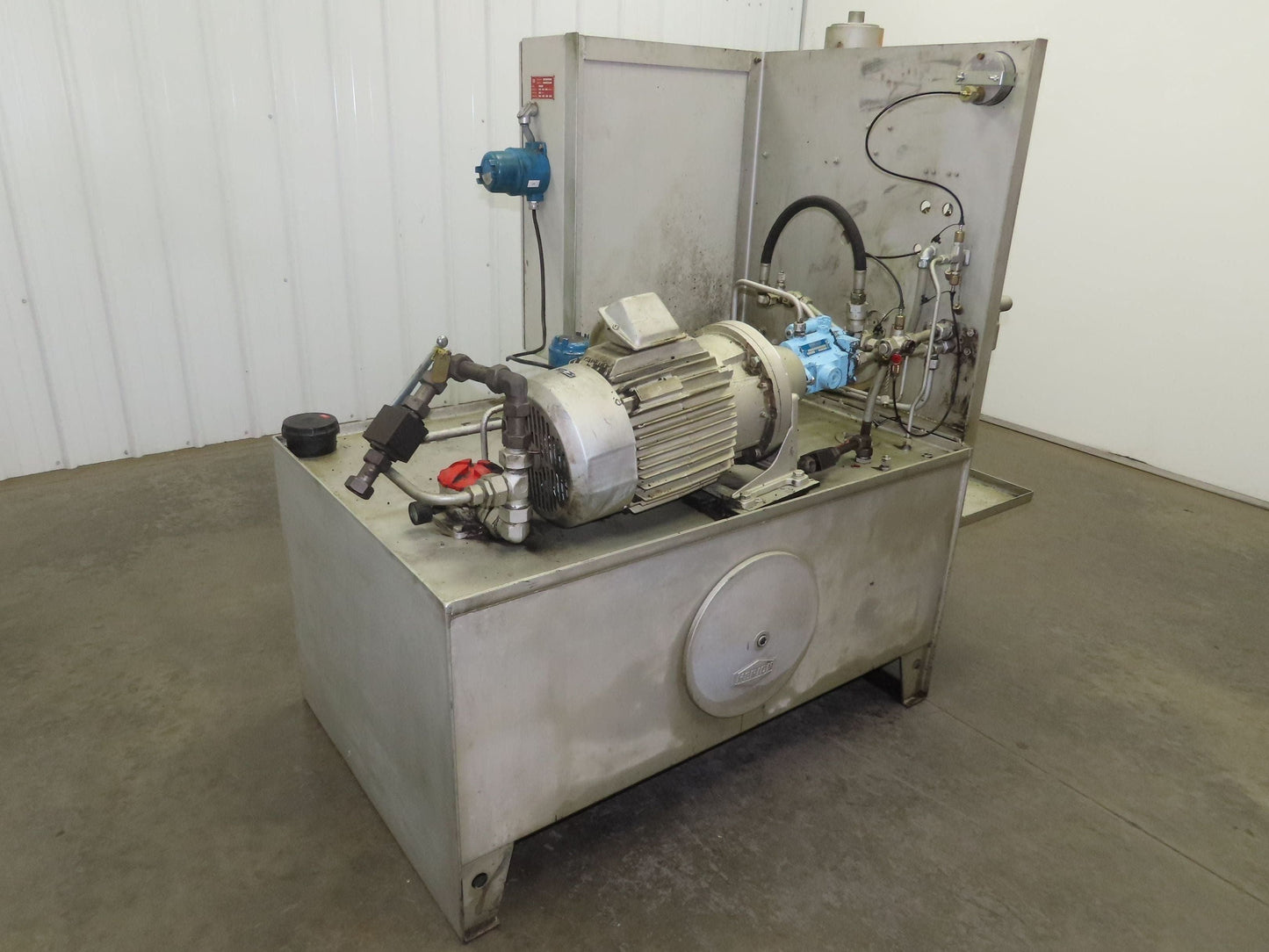 Herion Hydraulic Power Unit 10Hp 120 Gal 4500 PSI Denison Pump PV6-2R1C-C02