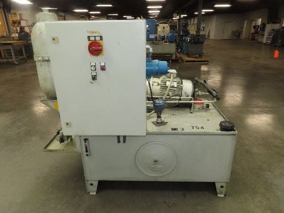 Herion Hydraulic Power Unit 10Hp 120 Gal 4500 PSI Denison Pump PV6-2R1C-C02