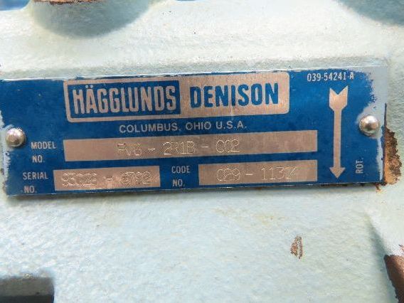 Herion Hydraulic Power Unit 10Hp 120 Gal 4500 PSI Denison Pump PV6-2R1B-C02