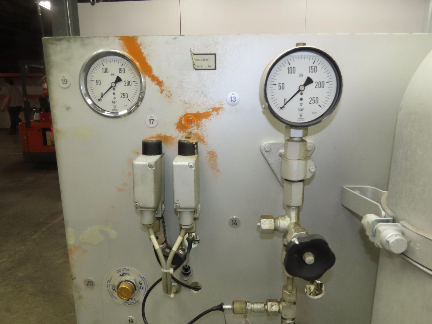 Herion Hydraulic Power Unit 10Hp 120 Gal 4500 PSI Denison Pump PV6-2R1B-C02