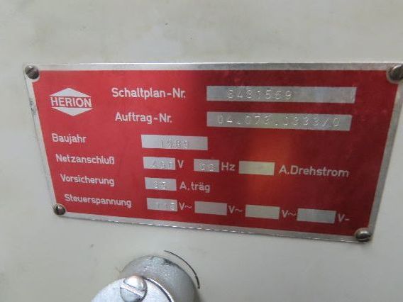 Herion Hydraulic Power Unit 10Hp 120 Gal 4500 PSI Denison Pump PV6-2R1B-C02