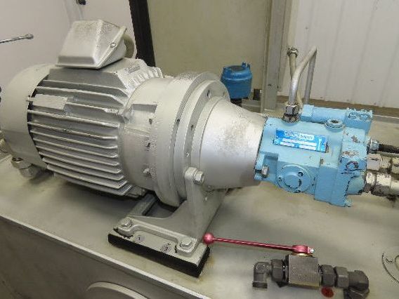 Herion Hydraulic Power Unit 10Hp 120 Gal 4500 PSI Denison Pump PV6-2R1B-C02