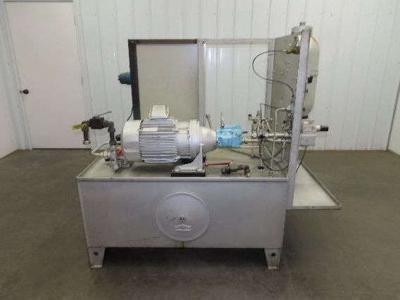 Herion Hydraulic Power Unit 10Hp 120 Gal 4500 PSI Denison Pump PV6-2R1B-C02