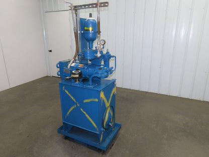 Vickers PVQ10 Hydraulic Power Unit 30 Gal 5 GPM 3000 PSI 2Hp 460V w/Oil Cooler
