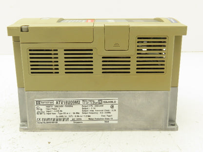 Square D Telemecanique ATV18U09M2 ALTIVAR 18 Variable AC Drive VFD .5Hp 240V 1PH