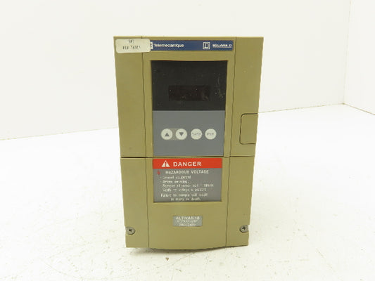 Square D Telemecanique ATV18U09M2 ALTIVAR 18 Variable AC Drive VFD .5Hp 240V 1PH