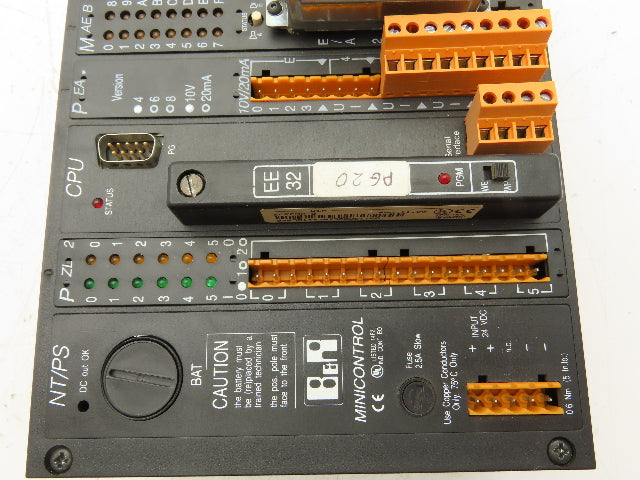 B&R MCGE232-022 PLC Mini Control 6-Slot 24VDC with CPU Memory Module ECEE32-0