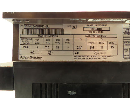 Allen Bradley 150-B24NBRD-8L SMC Dialog + Soft Start Motor Controller 24A 480V