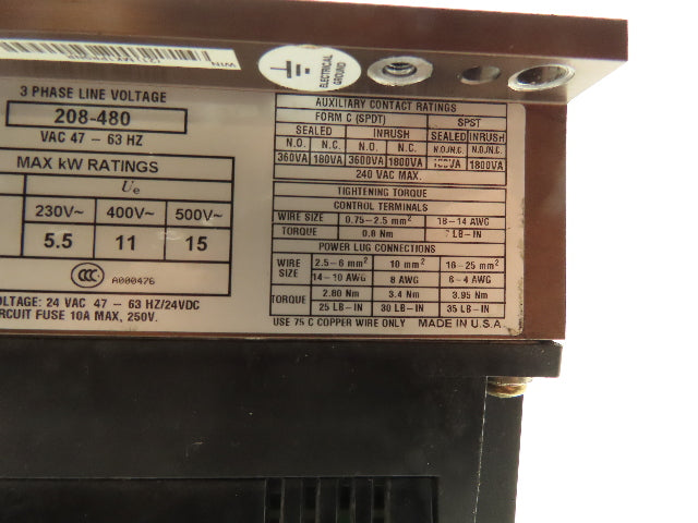 Allen Bradley 150-B24NBRD-8L SMC Dialog + Soft Start Motor Controller 24A 480V