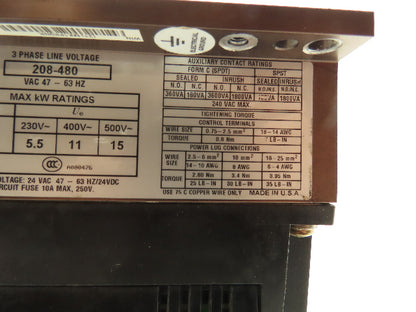 Allen Bradley 150-B24NBRD-8L SMC Dialog + Soft Start Motor Controller 24A 480V