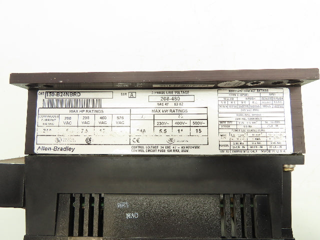 Allen Bradley 150-B24NBRD SMC Dialog Plus Soft Start Motor Controller 24A 480V