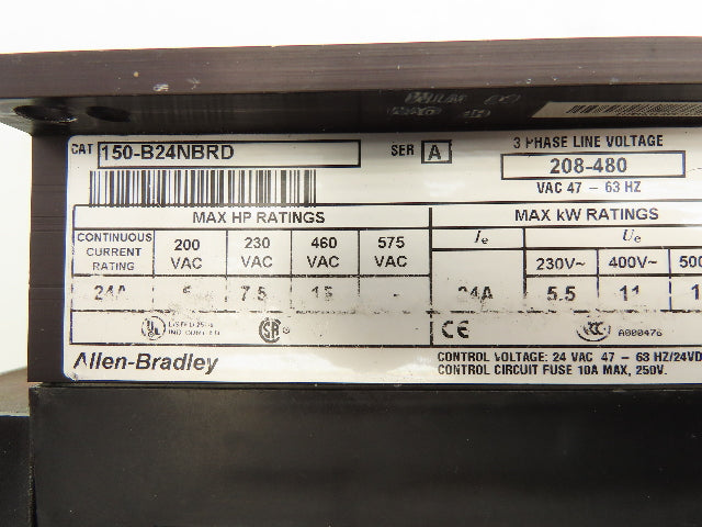 Allen Bradley 150-B24NBRD SMC Dialog Plus Soft Start Motor Controller 24A 480V