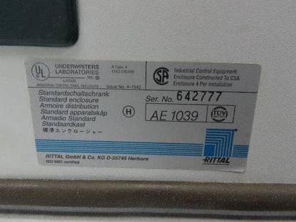 Rittal AE1039 Steel Electrical Enclosure with Backplate 380x600x200mm 15x24x8"