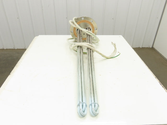 200V3P10KW Stainless Immersion Tube Heater Element 36" 10kw 200V 3PH 11" Flange
