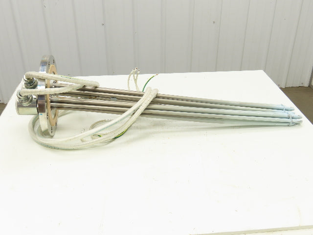 200V3P10KW Stainless Immersion Tube Heater Element 36" 10kw 200V 3PH 11" Flange