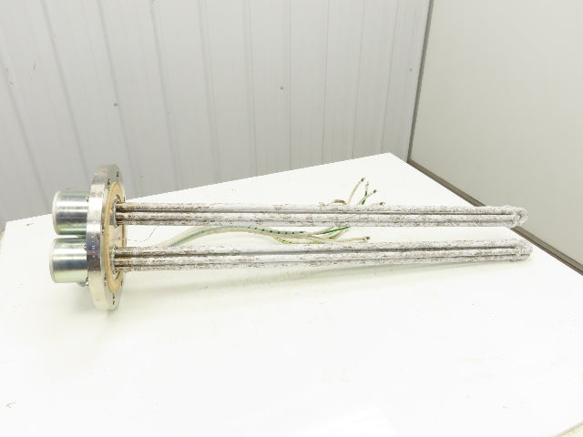 200V3P10KW Stainless Immersion Tube Heater Element 36" 10kw 200V 3PH 11" Flange