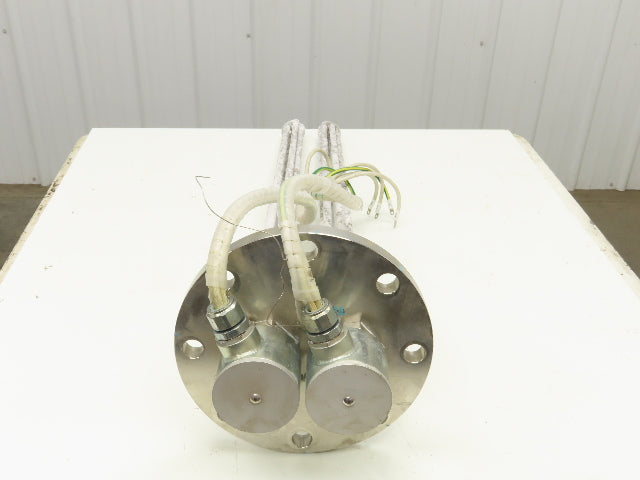 200V3P10KW Stainless Immersion Tube Heater Element 36" 10kw 200V 3PH 11" Flange