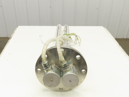 200V3P10KW Stainless Immersion Tube Heater Element 36" 10kw 200V 3PH 11" Flange