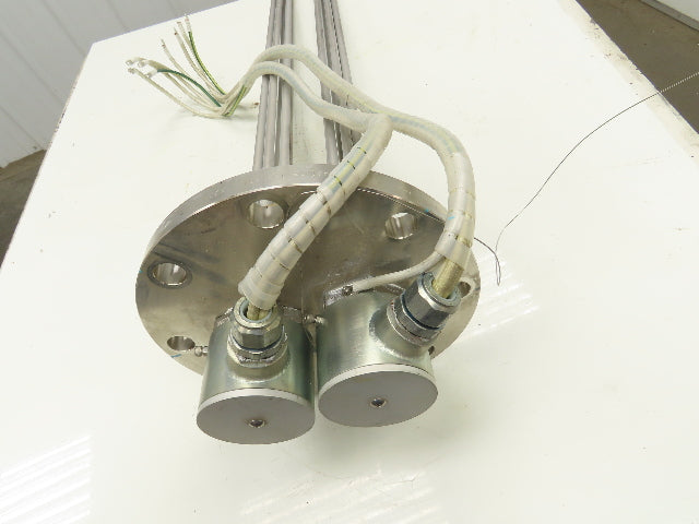 200V3P10KW Stainless Immersion Tube Heater Element 36" 10kw 200V 3PH 11" Flange