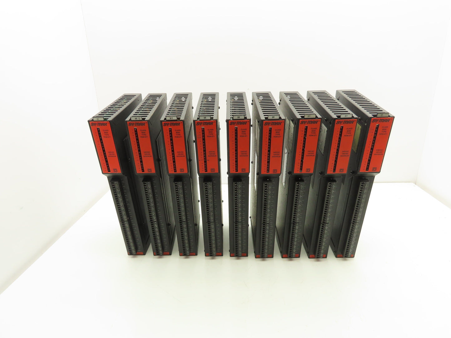 Square D 8030 ROM-271 Sy/Max Output Module Series B1 240VAC 120VDC Lot Of 9