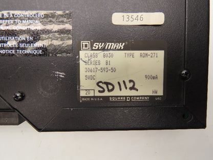 Square D 8030 ROM-271 Sy/Max Output Module Series B1 240VAC 120VDC Lot Of 9