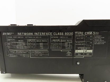 Square D 8030-CRM511 Sy/Max Network Interface Module Series A2 Rev 1.00 5VDC 1A