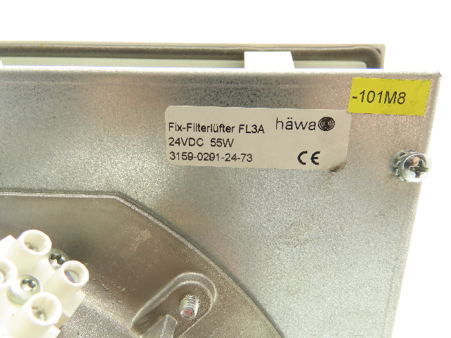 Hawa W1G200-HH77-52 Fan Filter Ventilation Unit 24V 55W 2950 RPM 8" Fan