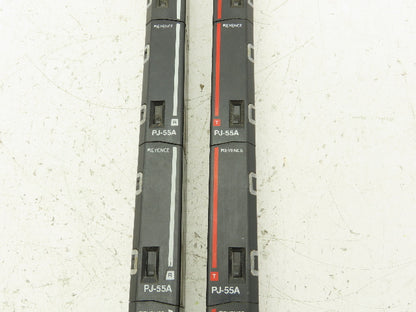 Keyence PJ-55A PJ-50A Light Curtain Sensor Transmitter And Receiver Set 12-24VDC