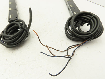 Keyence PJ-55A PJ-50A Light Curtain Sensor Transmitter And Receiver Set 12-24VDC