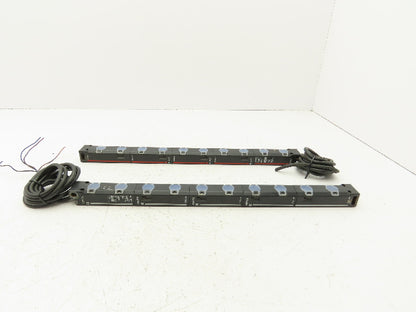 Keyence PJ-55A PJ-50A Light Curtain Sensor Transmitter And Receiver Set 12-24VDC