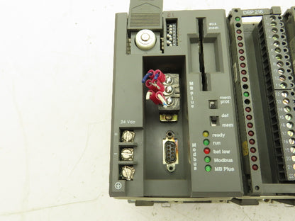 AEG/Modicon PC-A984-145 PLC CPU Processor Module 24VDC 14 Card Rack