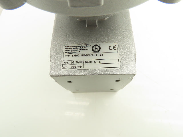 Rehfuss 80L/4-TF-FU-IE3 Gearmotor 0.9kW 230/460V 285 RPM 3PH Hollow Shaft